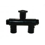 Corpo giratorio duplo 1/4 fêmea nylon quick teejet