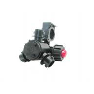 Corpo de bico triplo 25mm barra úmida com anti-gotejo DX