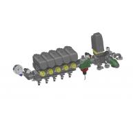 Kit manifold 2 / 3 / 4 / 5 seções vl. alívio fluxômetro10 a 100 l/min.