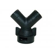 Adaptador qj90° saída dupla-nylon