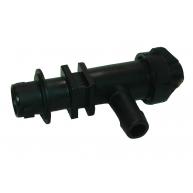 Conector simples L com anti-gotejo nylon quick (1/2)